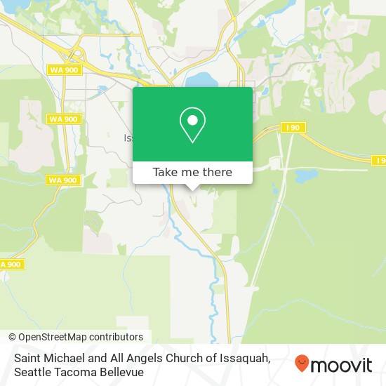 Saint Michael and All Angels Church of Issaquah map