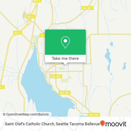 Saint Olaf's Catholic Church map