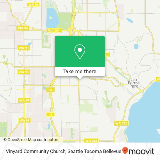 Vinyard Community Church map