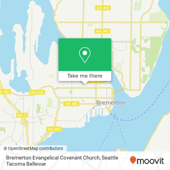 Bremerton Evangelical Covenant Church map