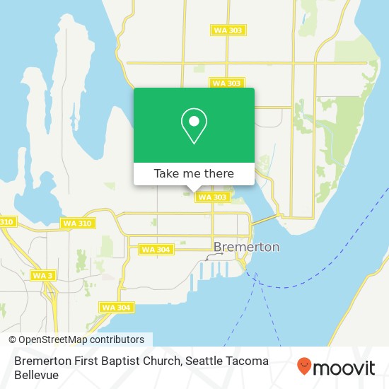 Mapa de Bremerton First Baptist Church