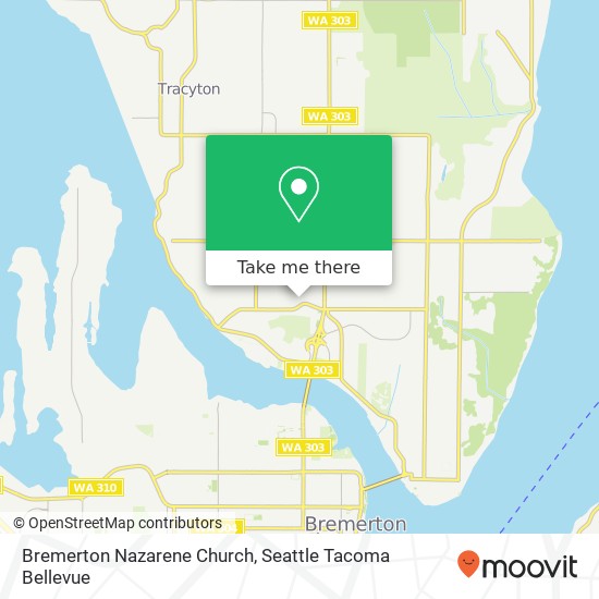 Bremerton Nazarene Church map