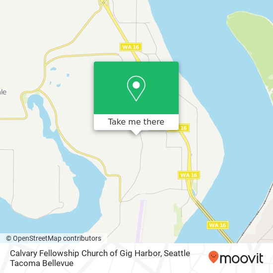 Calvary Fellowship Church of Gig Harbor map