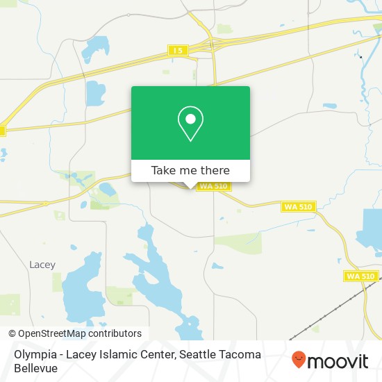 Mapa de Olympia - Lacey Islamic Center