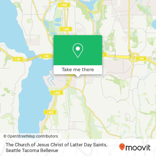 Mapa de The Church of Jesus Christ of Latter Day Saints