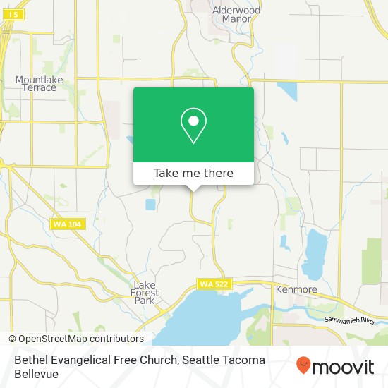Mapa de Bethel Evangelical Free Church