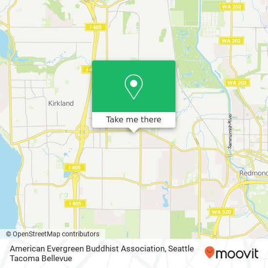 American Evergreen Buddhist Association map