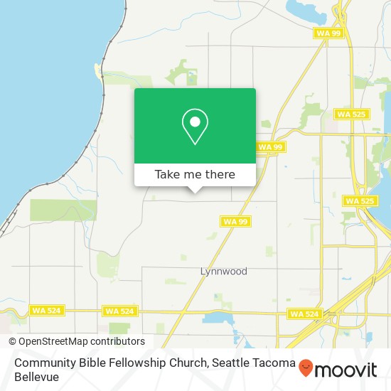 Mapa de Community Bible Fellowship Church