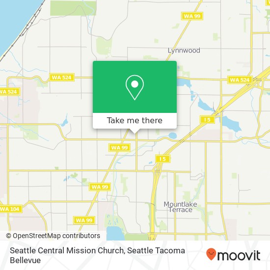 Seattle Central Mission Church map