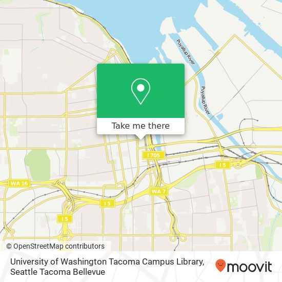 Mapa de University of Washington Tacoma Campus Library