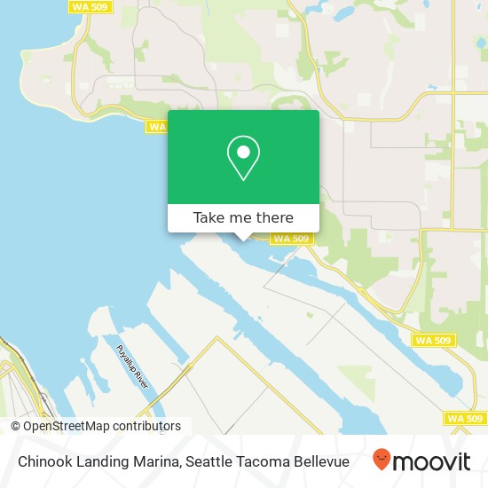 Chinook Landing Marina map