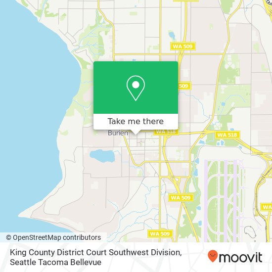 King County District Court Southwest Division map