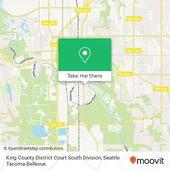 King County District Court South Division map