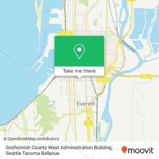 Snohomish County West Administration Building map