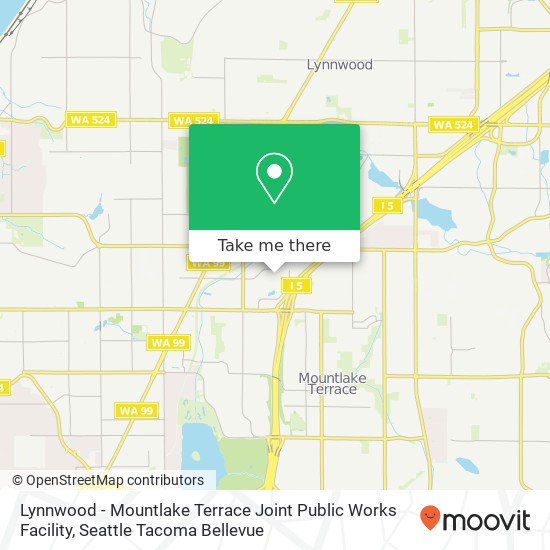 Lynnwood - Mountlake Terrace Joint Public Works Facility map