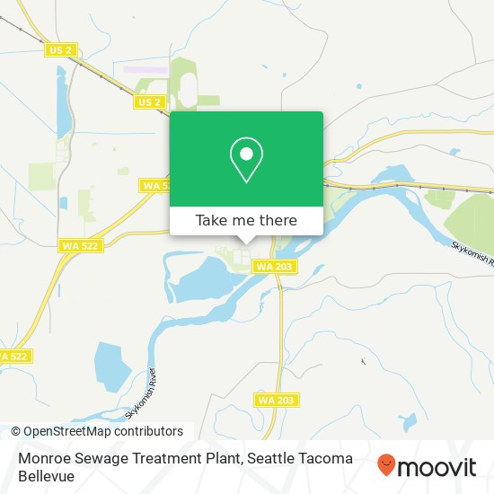 Monroe Sewage Treatment Plant map