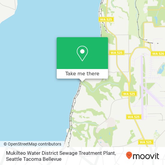 Mapa de Mukilteo Water District Sewage Treatment Plant