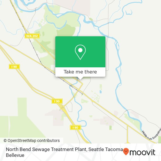 Mapa de North Bend Sewage Treatment Plant