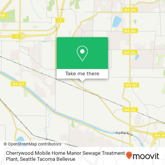 Mapa de Cherrywood Mobile Home Manor Sewage Treatment Plant