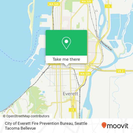 Mapa de City of Everett Fire Prevention Bureau