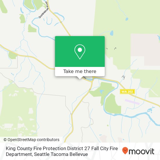 Mapa de King County Fire Protection District 27 Fall City Fire Department