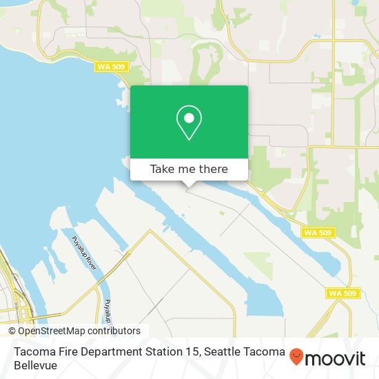 Mapa de Tacoma Fire Department Station 15