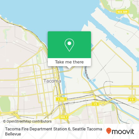 Mapa de Tacoma Fire Department Station 6