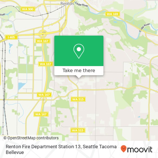 Mapa de Renton Fire Department Station 13