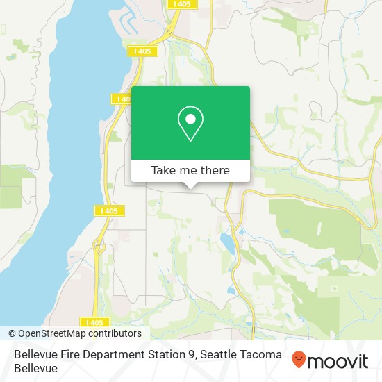 Bellevue Fire Department Station 9 map