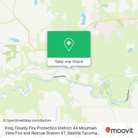 Mapa de King County Fire Protection District 44 Mountain View Fire and Rescue Station 97