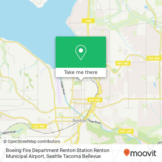 Boeing Fire Department Renton Station Renton Municipal Airport map