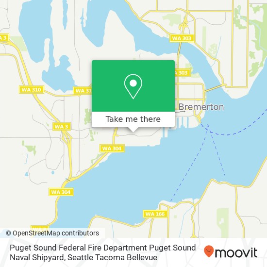 Puget Sound Federal Fire Department Puget Sound Naval Shipyard map