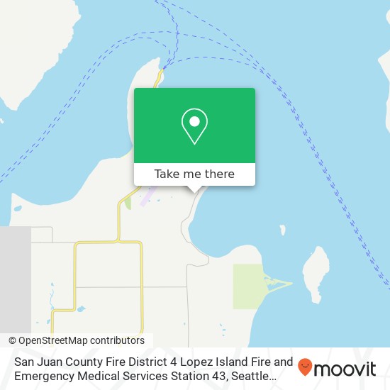 Mapa de San Juan County Fire District 4 Lopez Island Fire and Emergency Medical Services Station 43