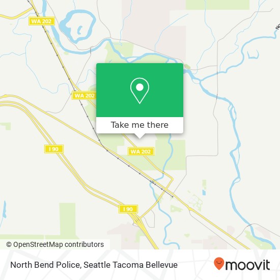 North Bend Police map