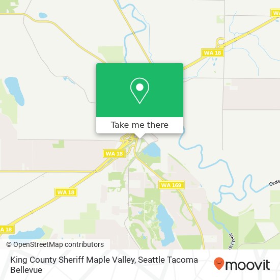 King County Sheriff Maple Valley map