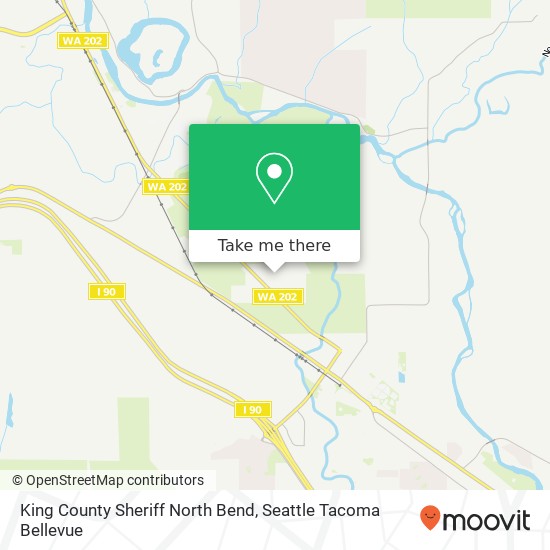 King County Sheriff North Bend map