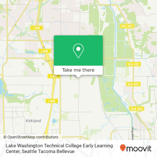 Lake Washington Technical College Early Learning Center map