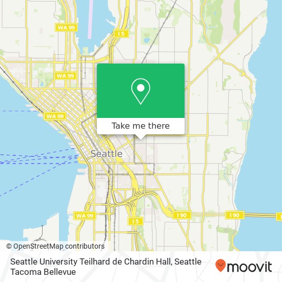 Seattle University Teilhard de Chardin Hall map
