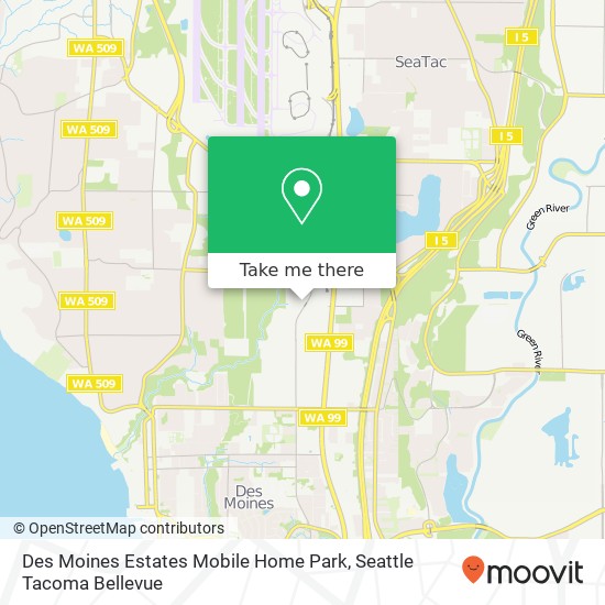 Mapa de Des Moines Estates Mobile Home Park