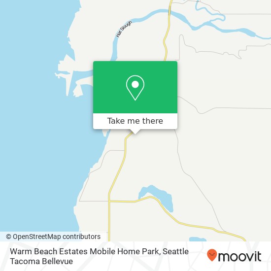 Warm Beach Estates Mobile Home Park map