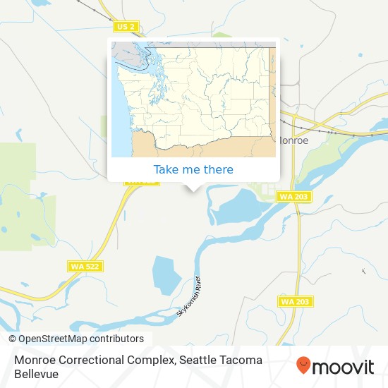 Monroe Correctional Complex map