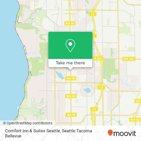 Mapa de Comfort Inn & Suites Seattle