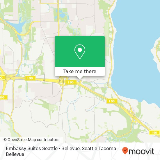 Embassy Suites Seattle - Bellevue map