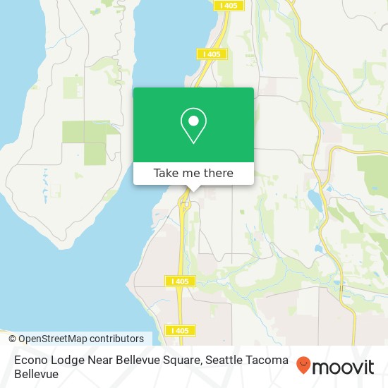 Econo Lodge Near Bellevue Square map