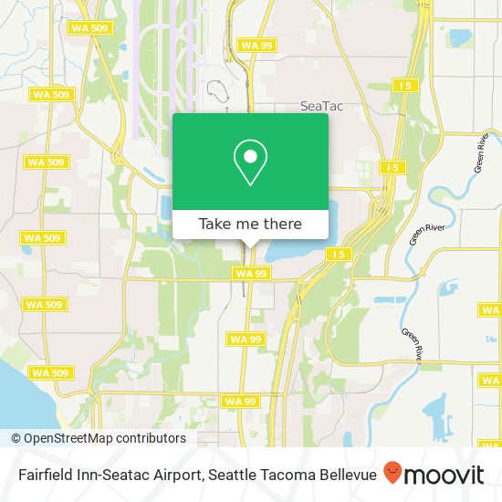 Mapa de Fairfield Inn-Seatac Airport