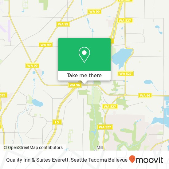 Mapa de Quality Inn & Suites Everett