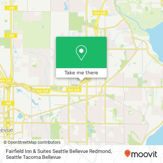 Mapa de Fairfield Inn & Suites Seattle Bellevue Redmond