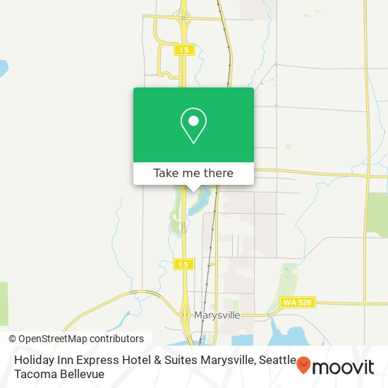 Mapa de Holiday Inn Express Hotel & Suites Marysville