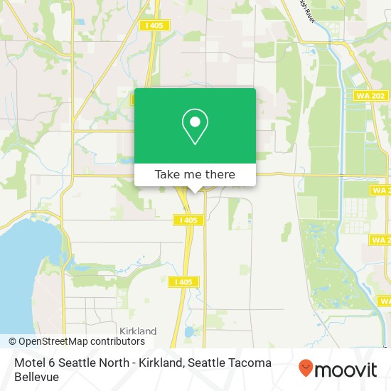 Motel 6 Seattle North - Kirkland map