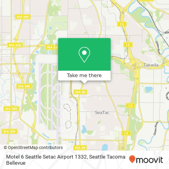Motel 6 Seattle Setac Airport 1332 map
